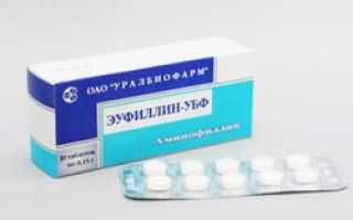 Ампулы эуфиллина особенности применения